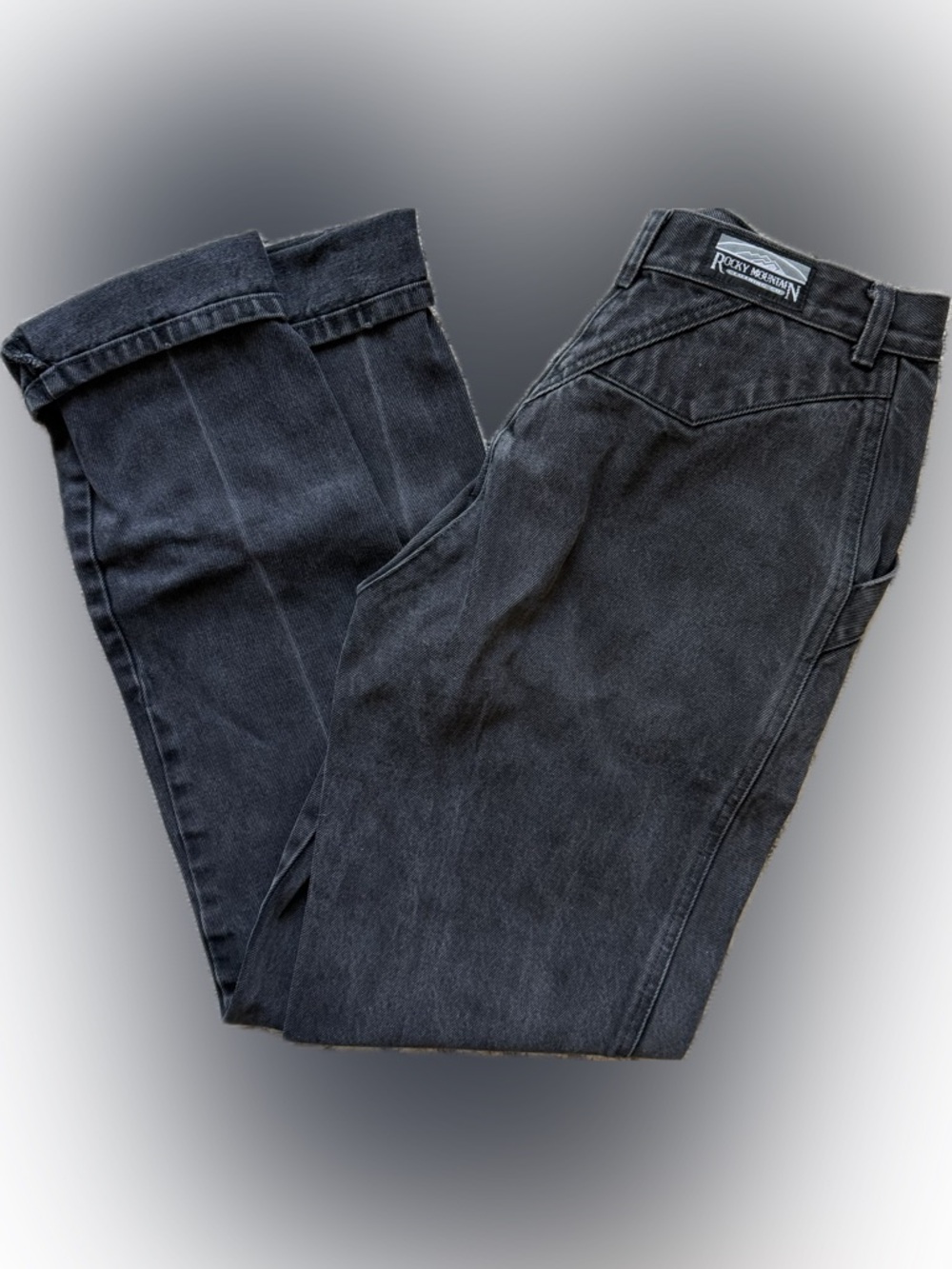 Women’s Vintage Rocky Mountain Black Jeans - Classic Straight Fit